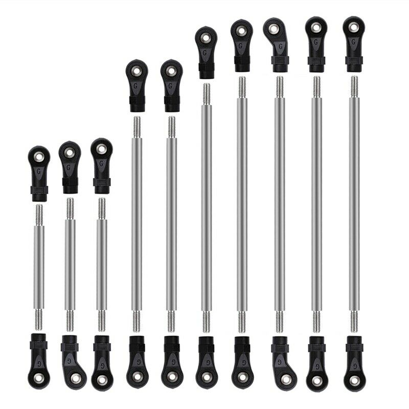 324Mm Wheelbase Stainless Steel Links Linkage Unassembled Kit for 1/10 RC ClerY5