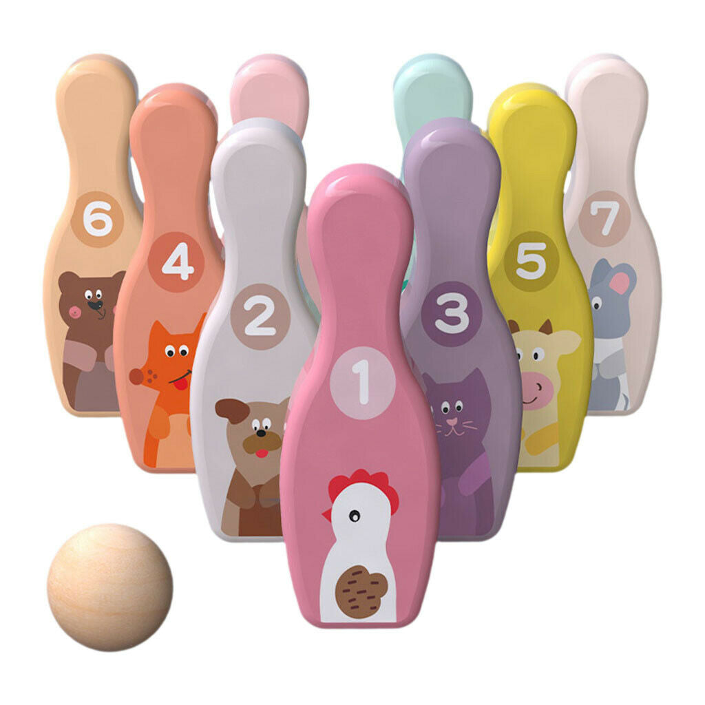 Bowling Set Educational Indoor Pins Developmental Outdoors Sport Toys Gift