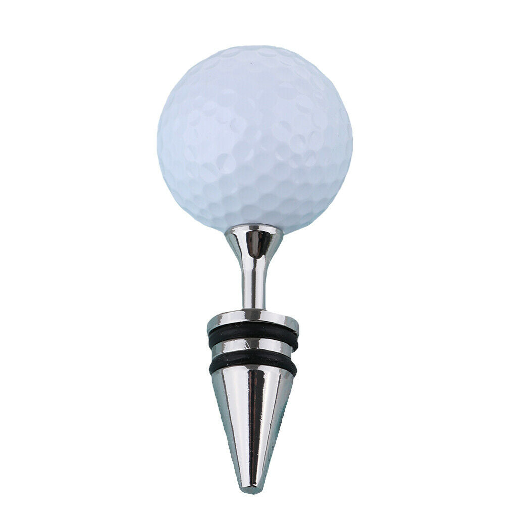 Golf Ball Style Wine Bottle Stopper Liquor Bottle Sealer Rose Golden