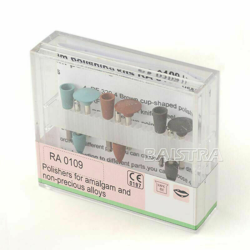 5 X Dental Diamond Polisher Bur Drill RA0109 For Low-Speed Handpiece SG1201