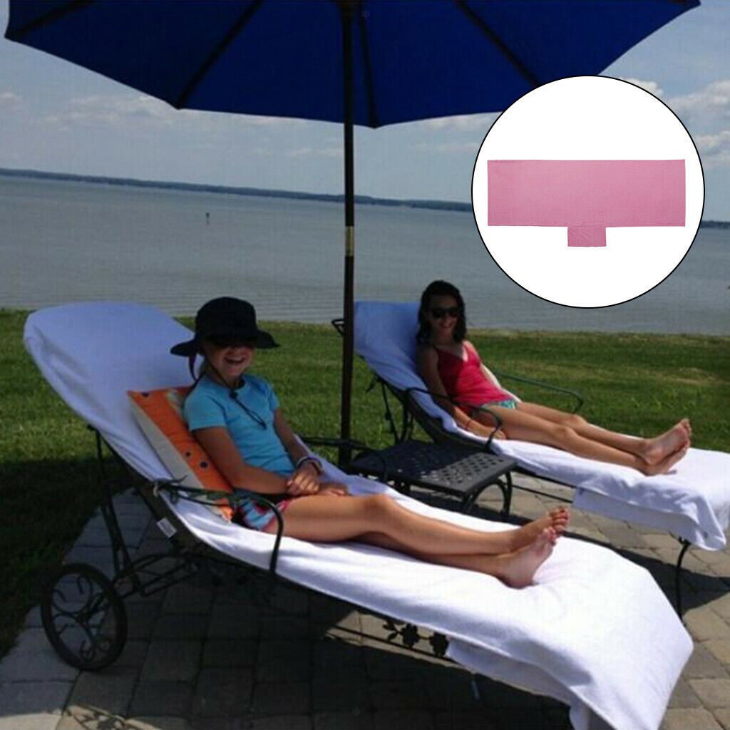 2Pcs Beach Chair Towel Cover for Pool Sunbathing Beach Hotel 85 x 29 inch