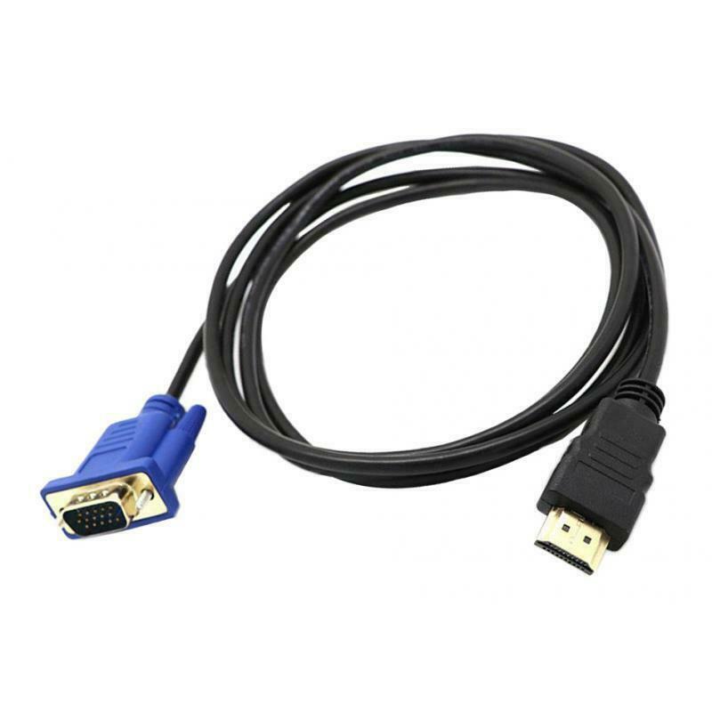 1.8m HDTV Male To VGA 15-pin Male Video AV Adapter Cable for HDTV Set-top