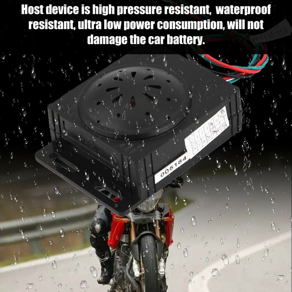 Motorcycle Anti theft Alarm System with Remote Control 9-16V Universal Security