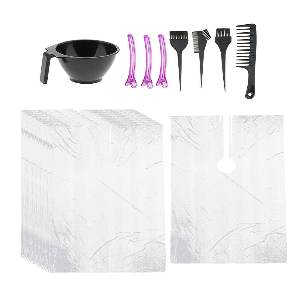 50x Disposable Hair Cutting Capes Waterproof Barber Hair Styling Apron Cloth