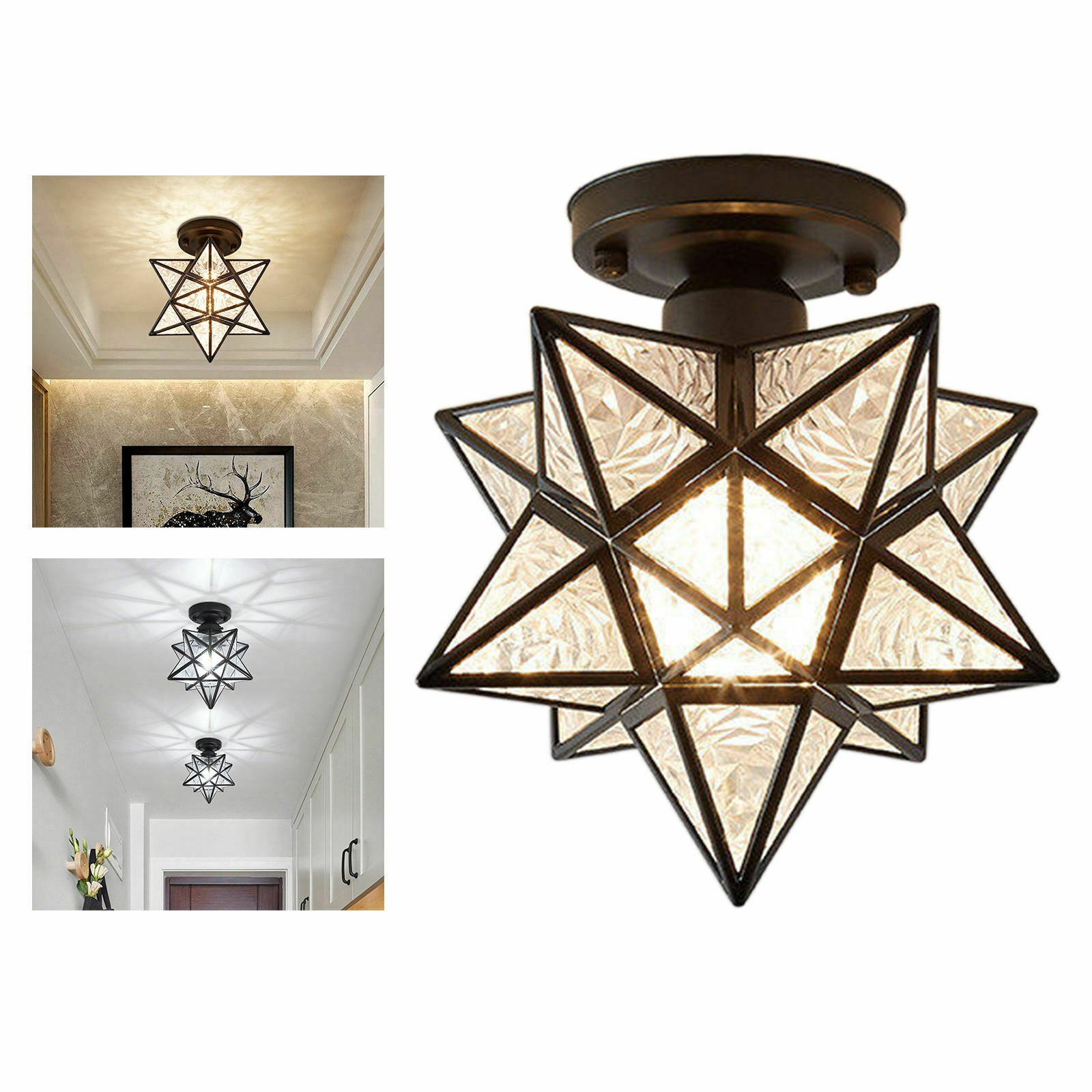 2PCS Porch Industrial Ceiling Light Lighting Fixture Modern Lamps for Cafe