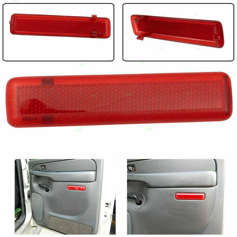 Right Door Panel Reflector Rear Trim Red For Chevy GMC Trucks SUV 2003-2007
