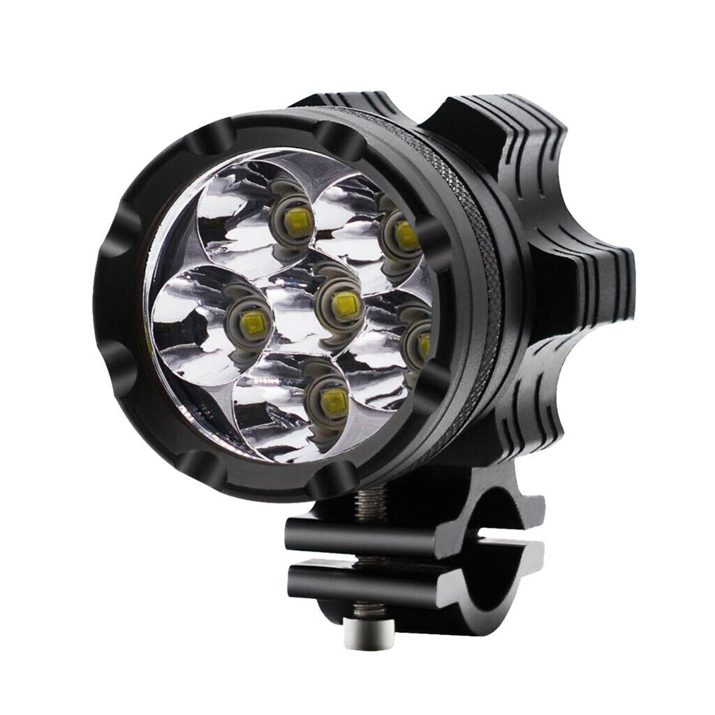Motorcycle 6x 5W LED Headlight Continuous Front Head Lamp With Switch