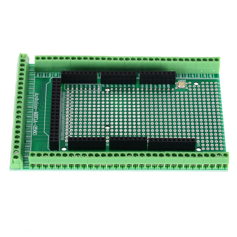 Double-side PCB Prototype Screw Terminal Block Shield Board Kit For MEGA-2560SJ