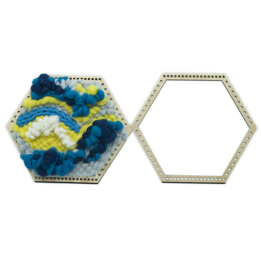 3x/Set Wooden Hexagon Knitting Frame Tool For