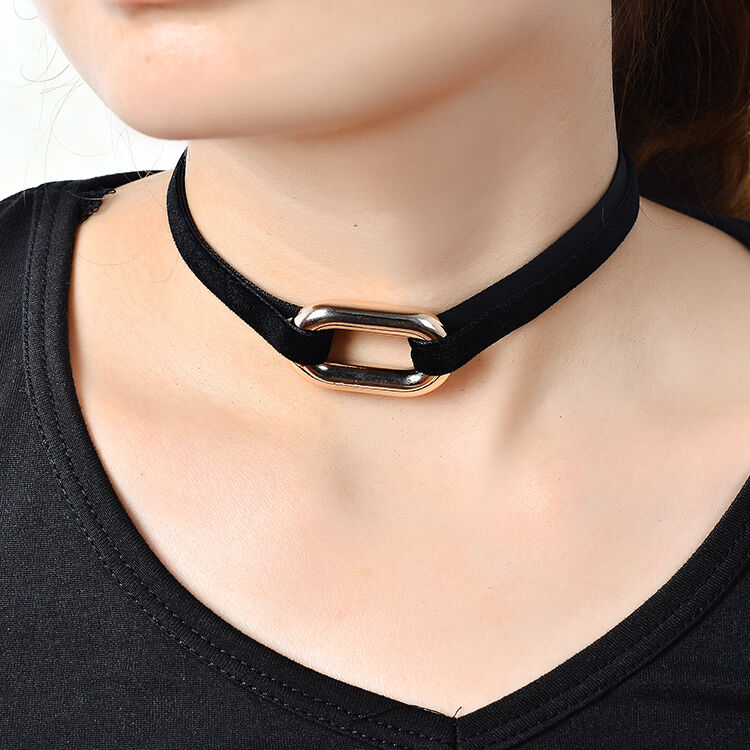 New Black Velvet Charm Pendant Choker Necklace Gothic Grunge Retro Chain Jewelry