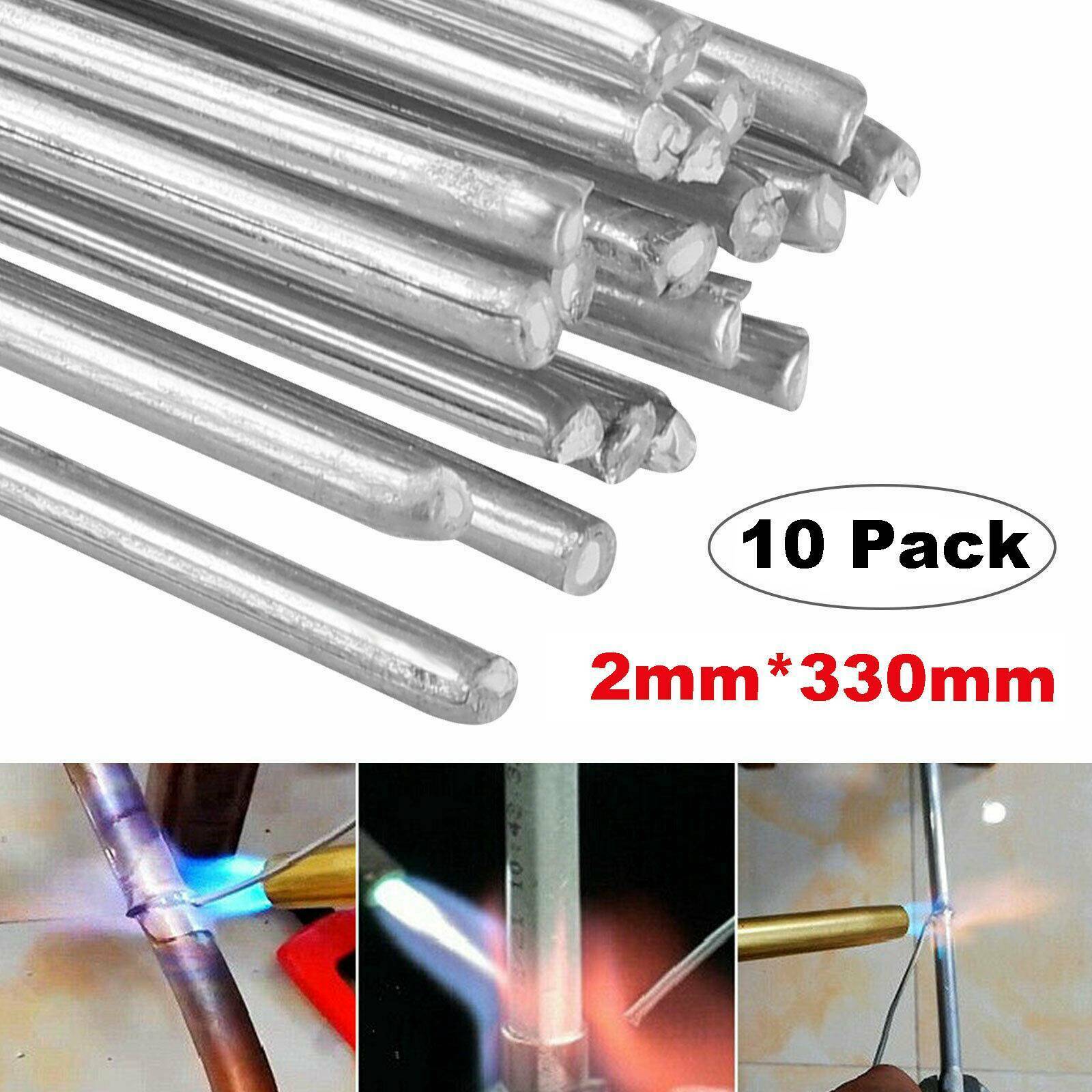 Easy Melt Welding Rods Low Temperature Aluminum Wire Brazing 10pcs 2.0mm*330mm