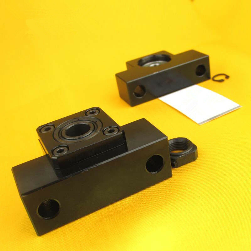 1PCS Ballscrew End Supports Set Aluminum One fixed side floated side lock nut