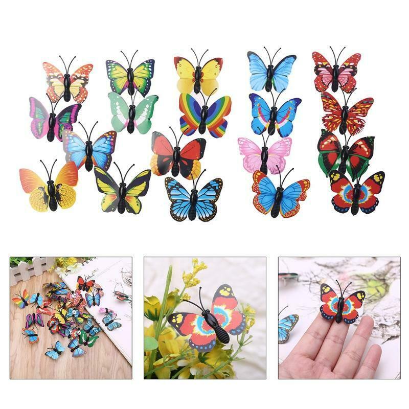 30pcs Butterfly Shaped Pushpin Fixed Wall Decorative Thumbtack Pins DIY School