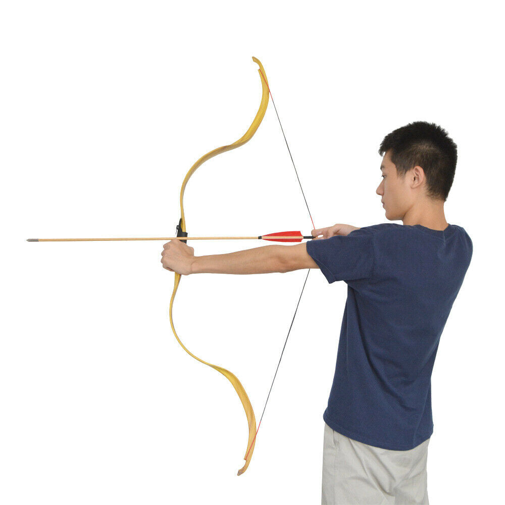 50" Archery Recurve Bow 20lbs Takedown Traditional Bow HorseBow Handmade Hunting