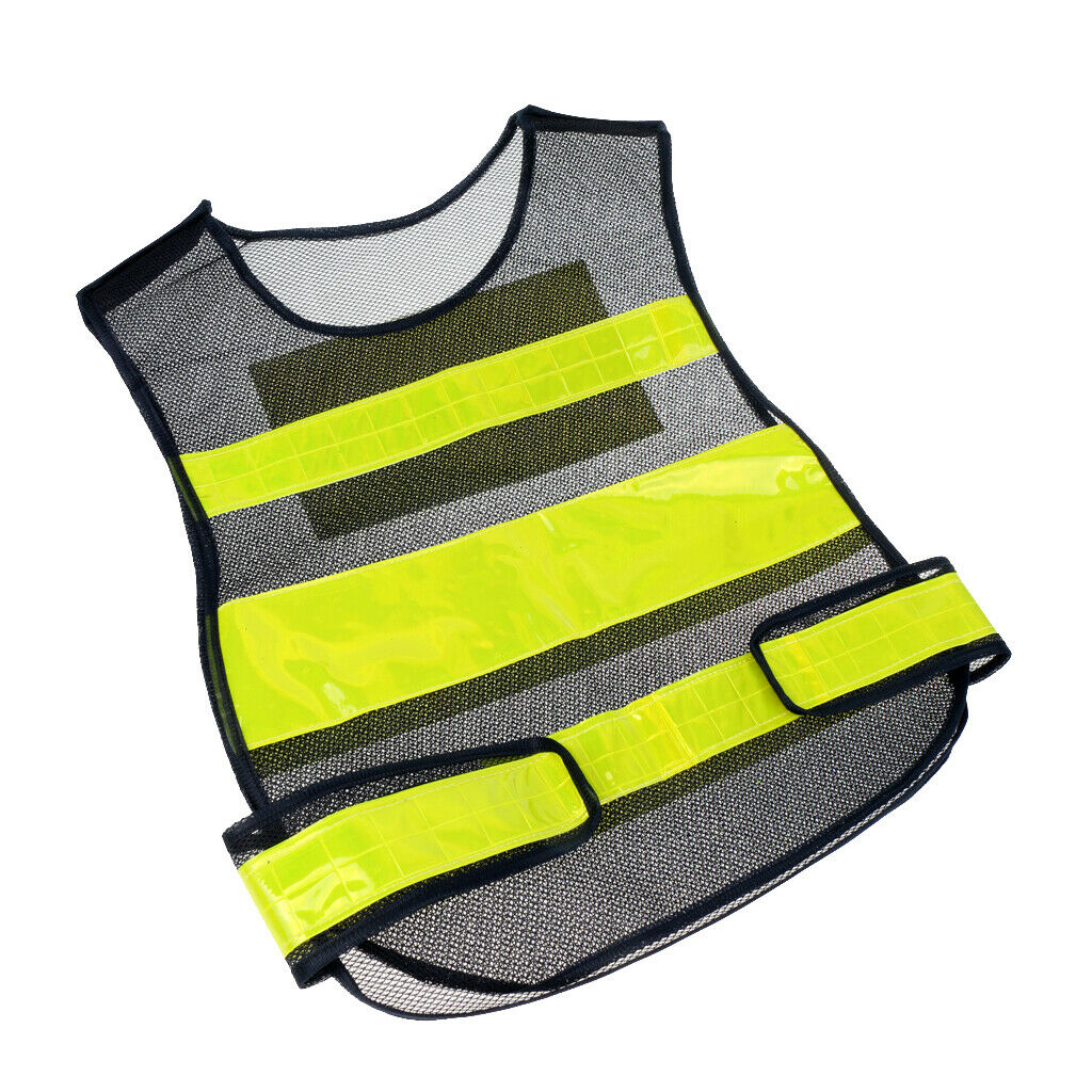 High Visibility Safety Vest Security Vest with Lime Reflective Stripes