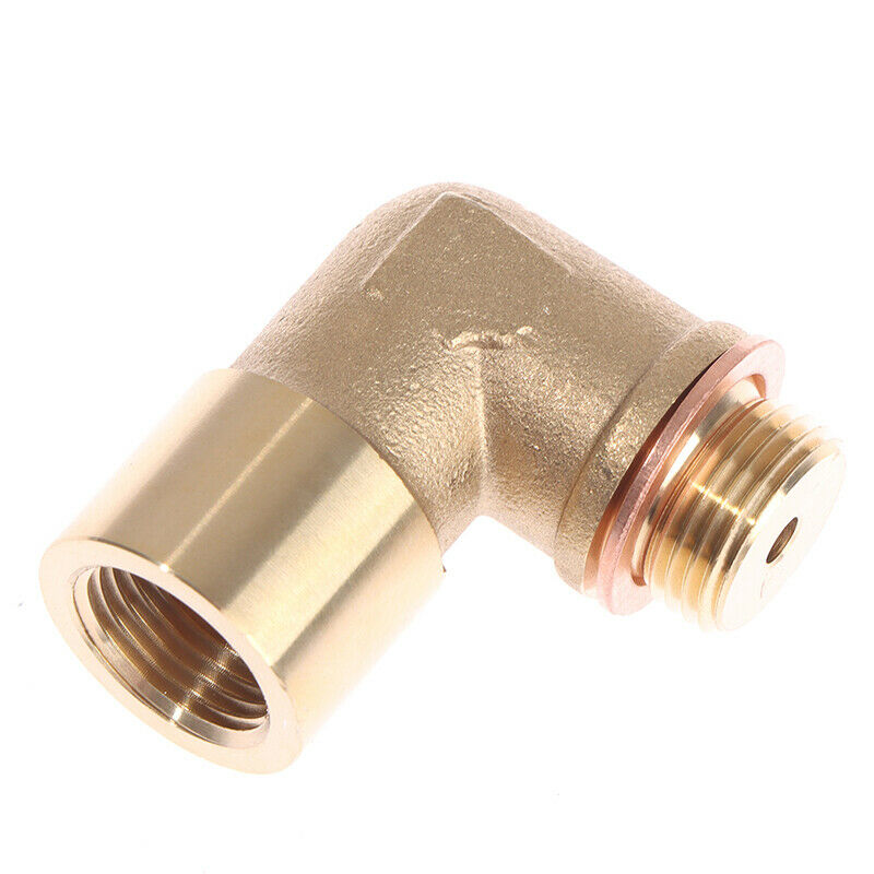 1X 90 Degree 02 Bung Extension M18X1.5 O2 Oxygen Sensor Angled Extender SpacI7
