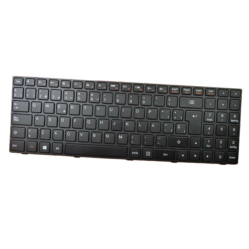 Laptop SP QWERTY Spanish Backlit Keyboard for Lenovo IdeaPad 100-15IBY Black