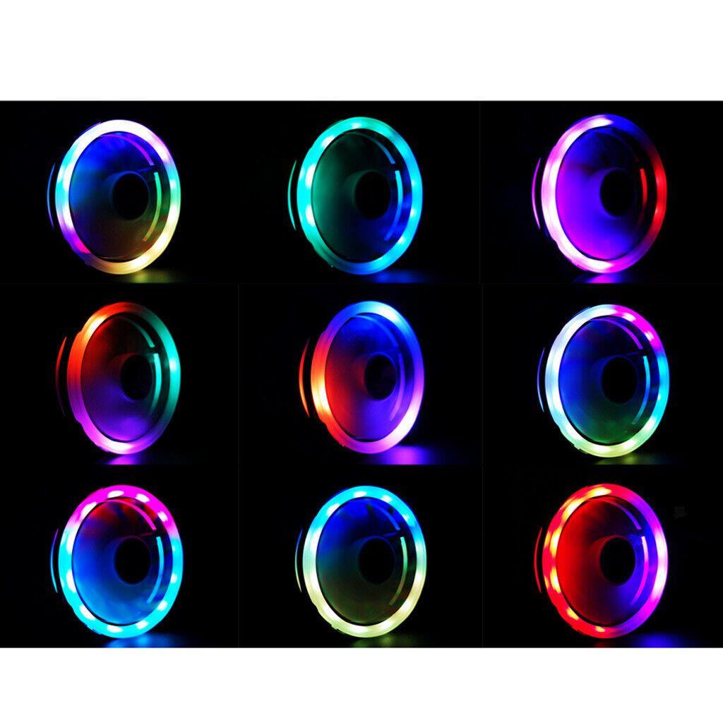 120mm 12cm Hydraulic Bearing Computer Case CPU Cooling Fan RGB LED Cooler