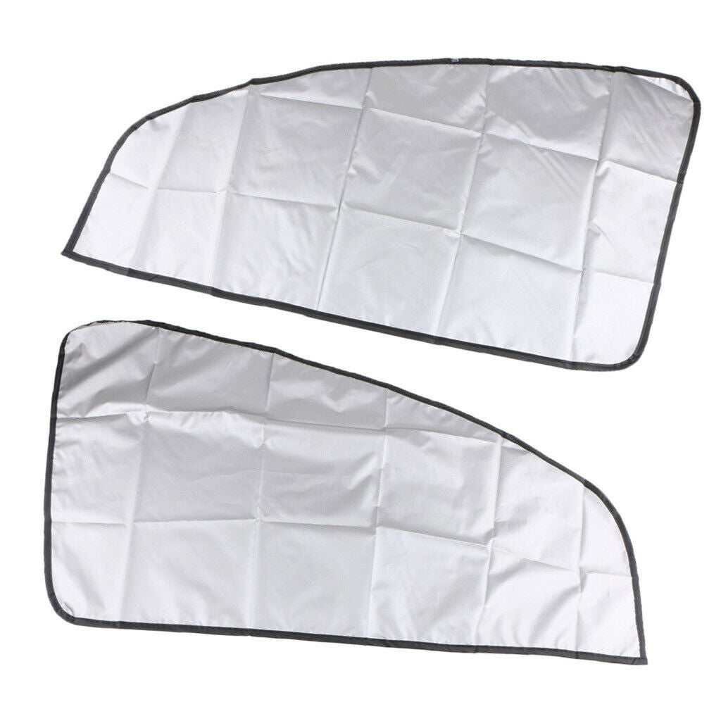 1 Pair Foldable Car Oblique Windows Sun Shield Windshield Protector Curtains