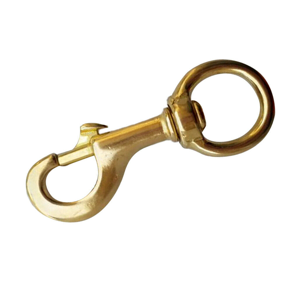 Strong Rotatable Eyelets Snap Lock Clips Made of Solid Brass for Diving