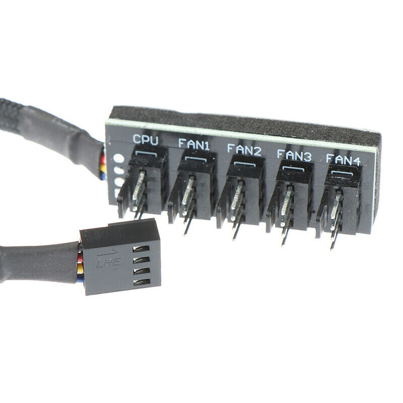 Host PC HUBPower Cable 1Female to 5Male 4Pin Splitter Cable for PWM Cooli.l8