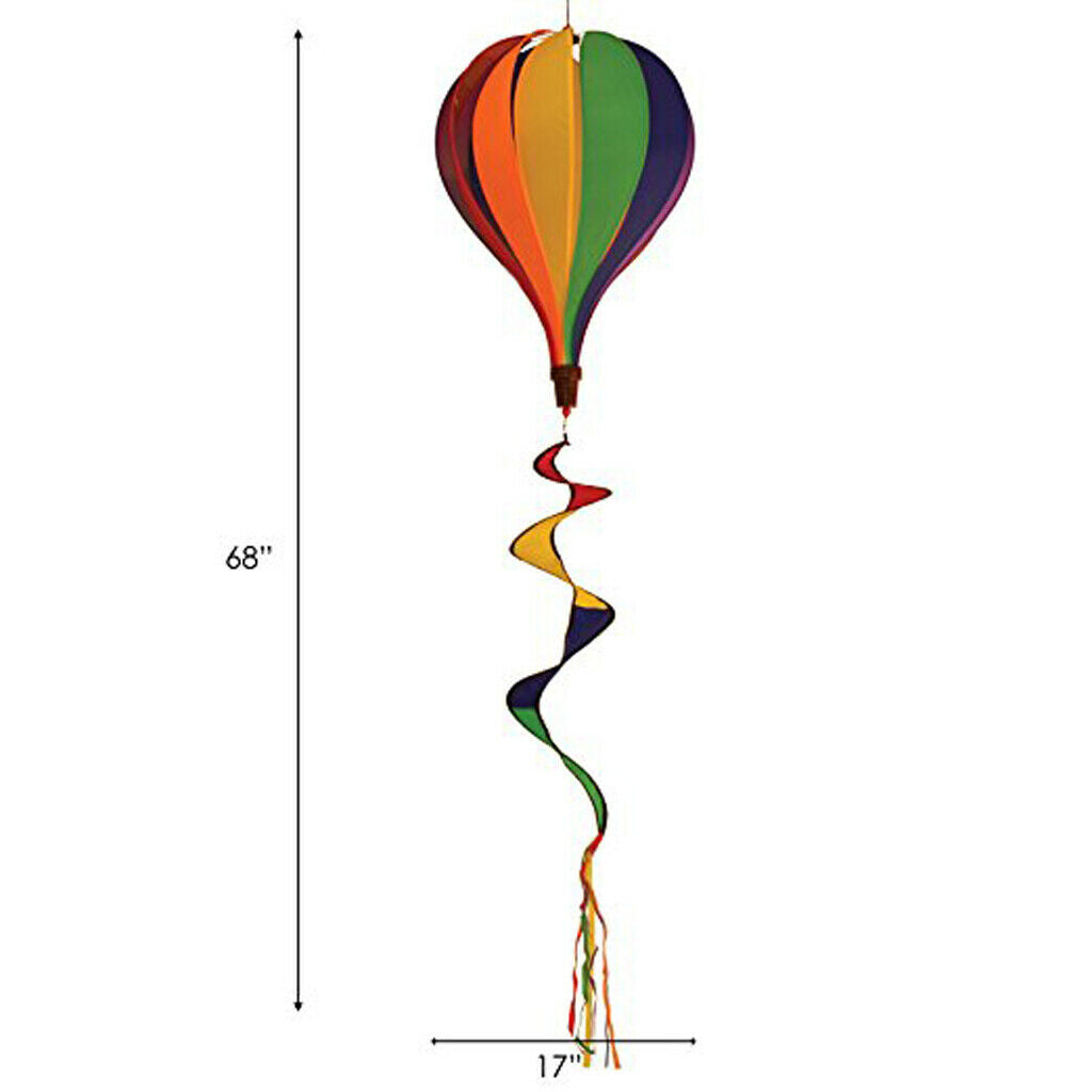 3Pcs Hot Air Balloon Windmill Wind Sock Garden Lawn Festival Decor Accs 55