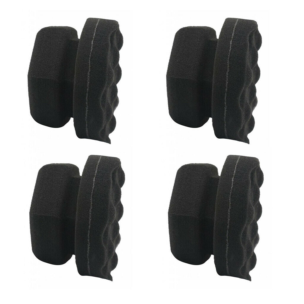 4x Hex-Grip Tire Dressing Applicator Detailing Tool For Tire Shine Dressing 8cm