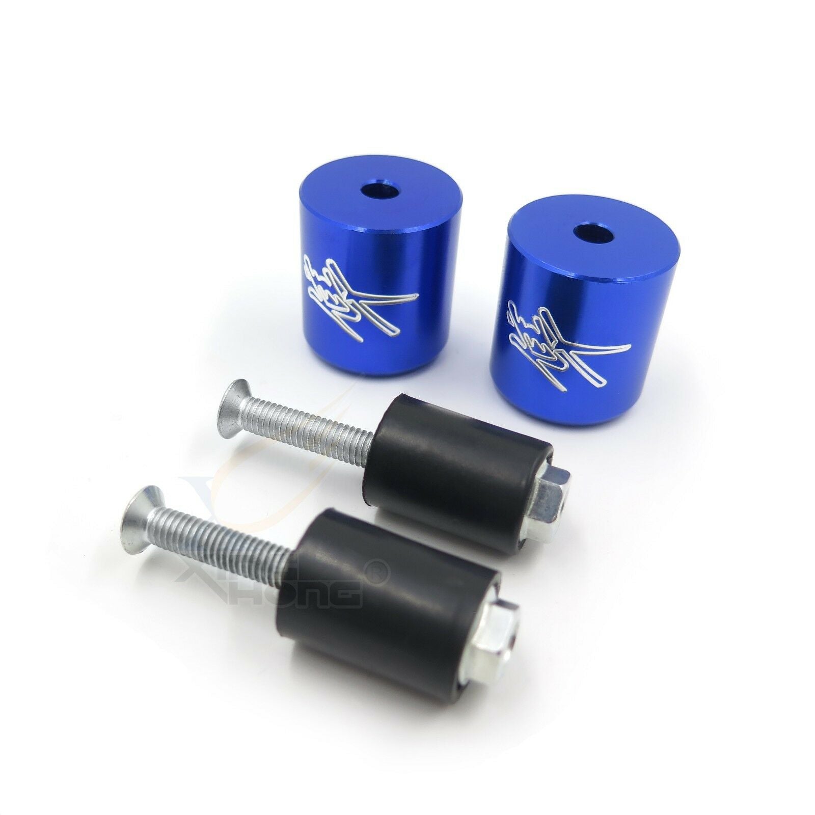 BLUE Hand Bar End Rubber For Suzuki GSXR600 GSXR750 GSXR1000 01-13
