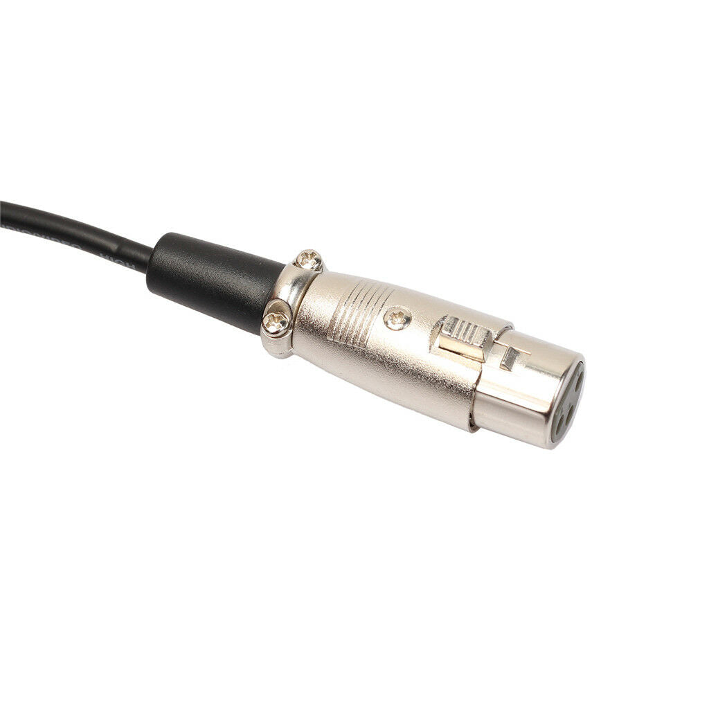 3 Pin XLR Female to 3.5mm 1/8" Jack Male MIC Audio Interconnect Cable 10ft