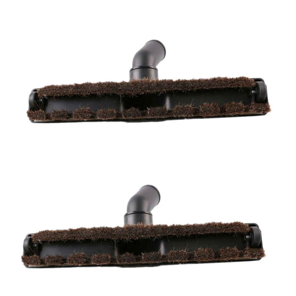 2x Universal Vacuum Clearner Attachment Horsehair Floor Brush Head 32mm Dia.