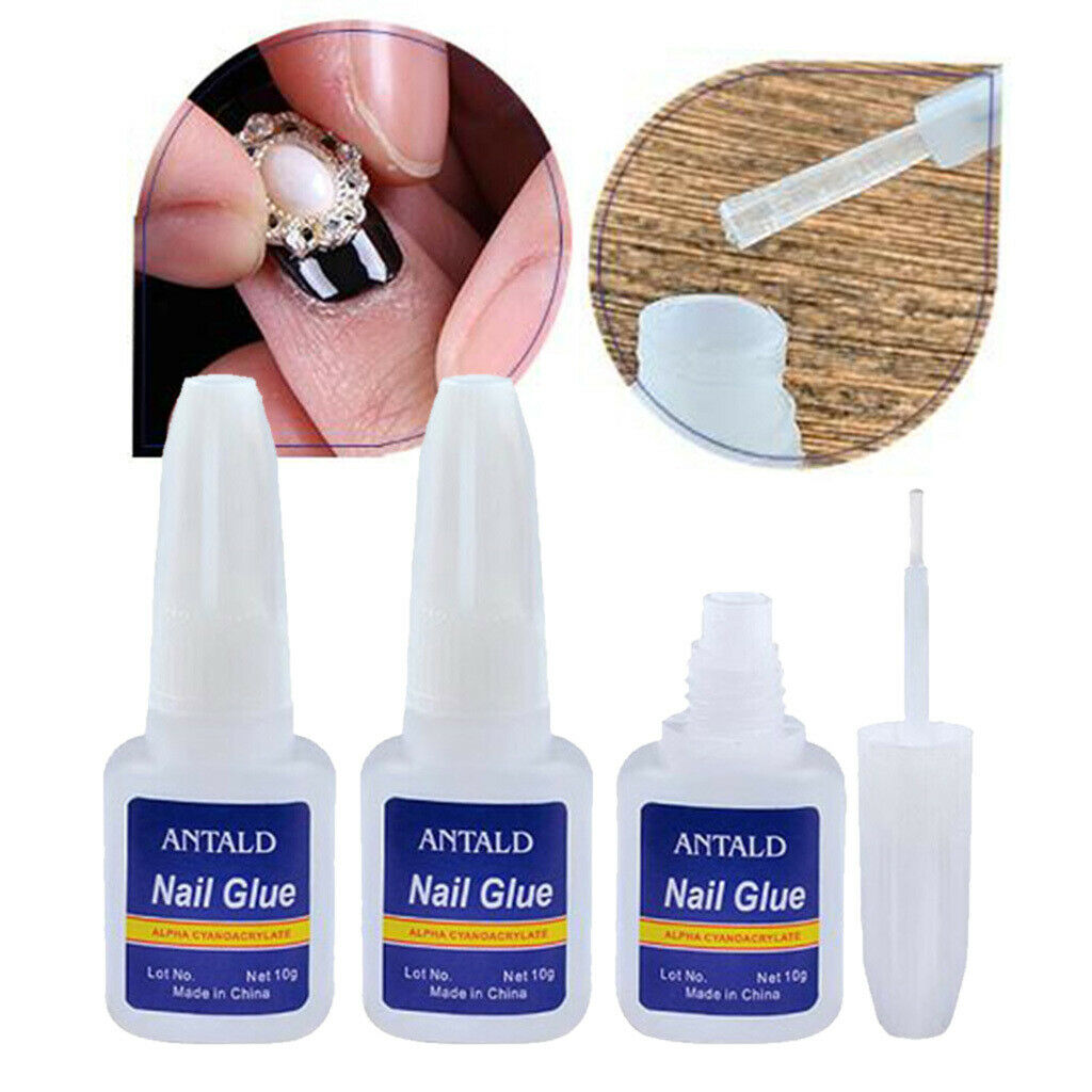 500PCS False Nails Full Cover Acrylic French Nail Tips with Nails Glue DIY