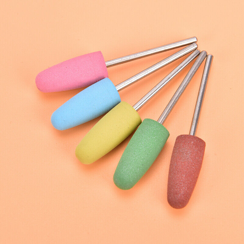 5pcs Nail Drill Bits Cuticle Manicure Machine Cutter Nail Art File Polish ToSJ