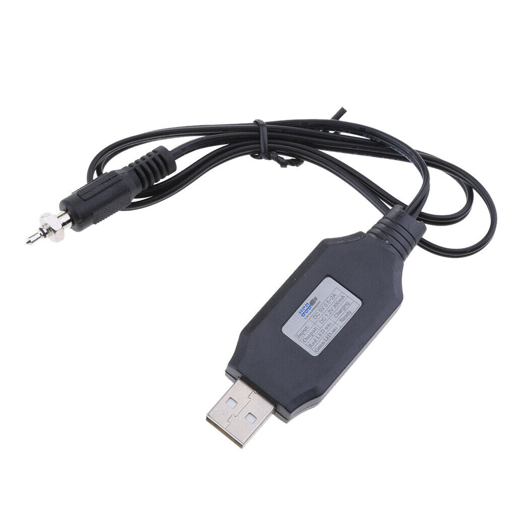 Premium USB Male to Glow Plug Ignitor Charger Adapter Cable Kit For RC Cars