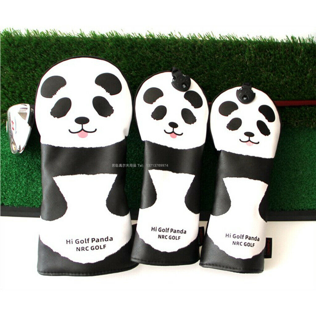 3pcs Golf Club Head Covers Golf Wood Driver Head Protective Replacement Part