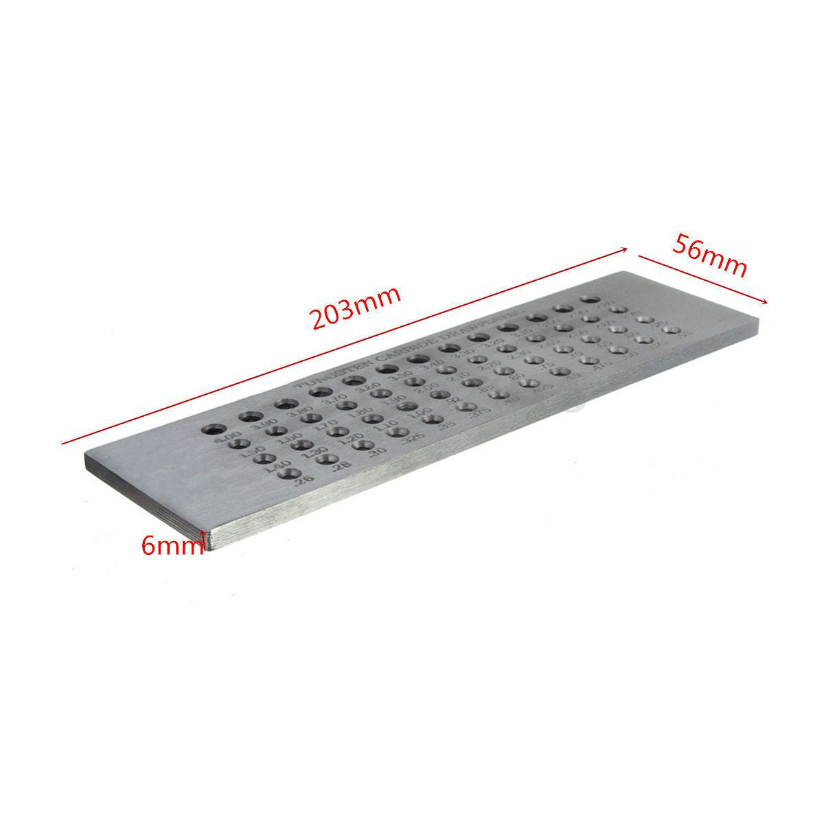 52 Holes Tungsten Carbide Wire Drawplate for Jewelry Making Round 0.26-4.00mm