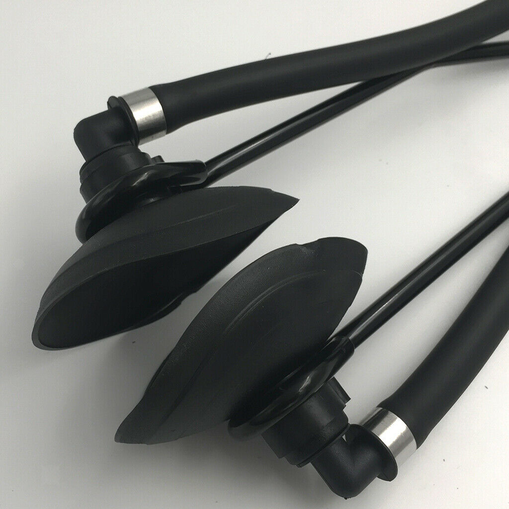 Outboard Boat Motor Dual Water Flusher Round Marine Ear Muff Cups Universal .