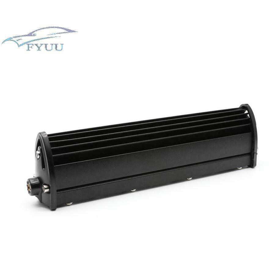 8''60W Single Row Car SUV Off road 6D Aluminum Flood Beam LED Work Light Bar