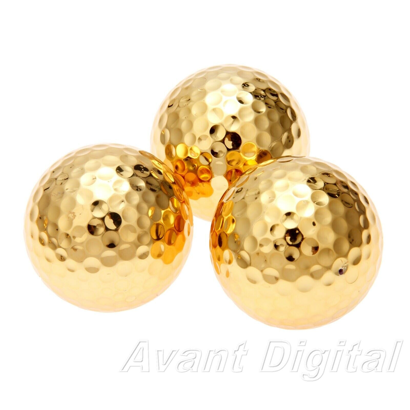Unique Golden Golf Balls Essential Golf Play Ball Collect Ball 1.68inch 6Pcs/Kit