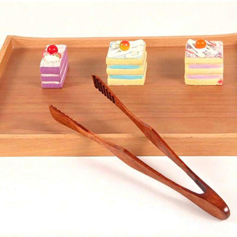 Bamboo Teaware Tea Clips Wood Toast Tong Wooden Toaster Bagel Ton.l8