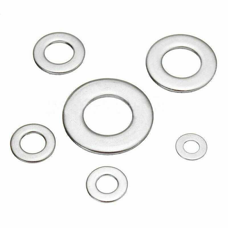 105pcs Stainless Steel Washer/Spring Metric Washer Assortment Set M3 4 5 6 8 10