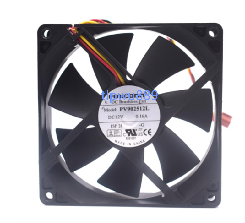 for FOXCONN computer chassis CPU  PV902512L 9025 12V 0.16A cooling fan @tlp