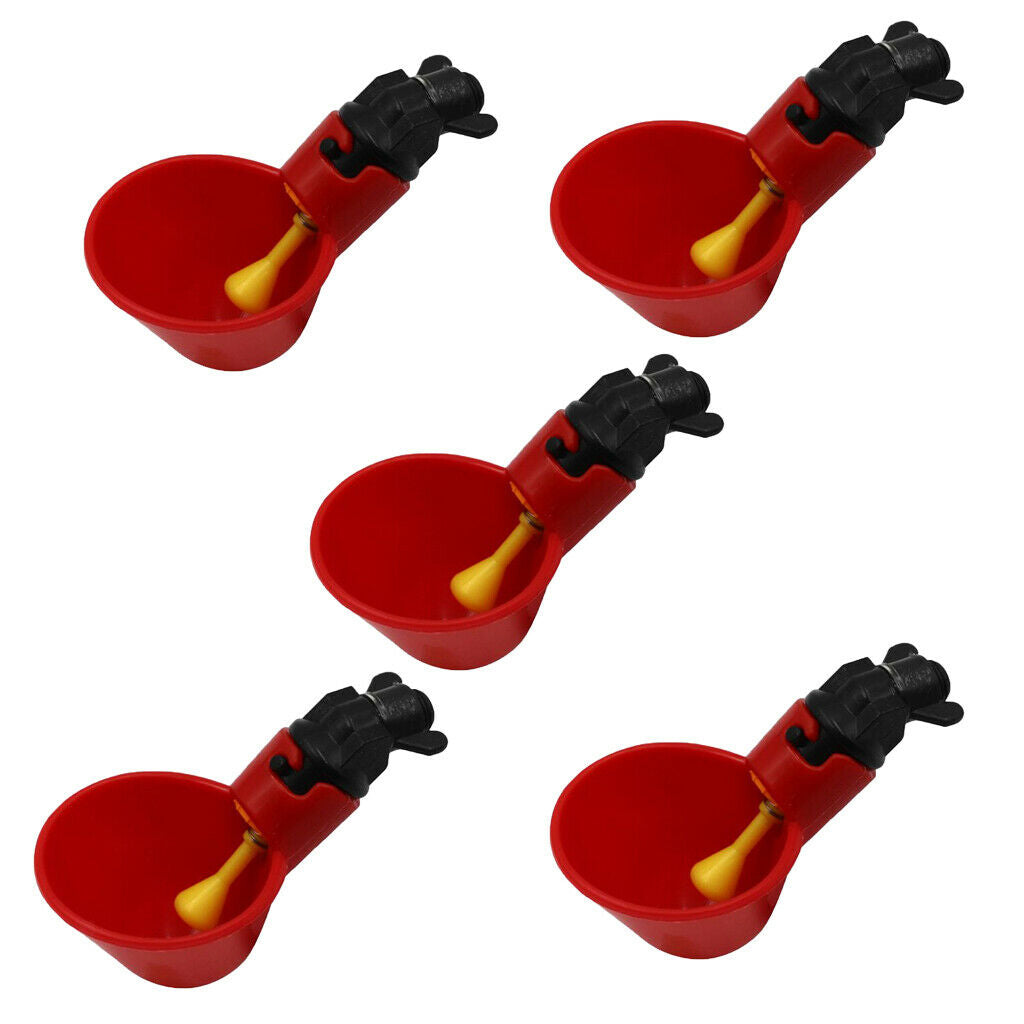 5x Plastic Poultry Pigeon Drink Bowls Replace for Automatic Drinking Machine
