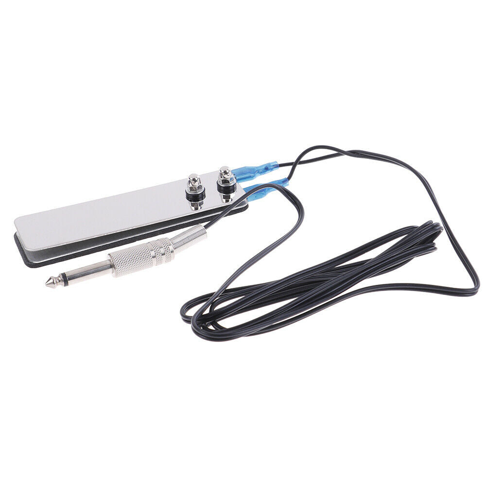 1X Black Line Tattoo Machine Power Supply Foot Pedal Switch Flat - Sil JR.l8