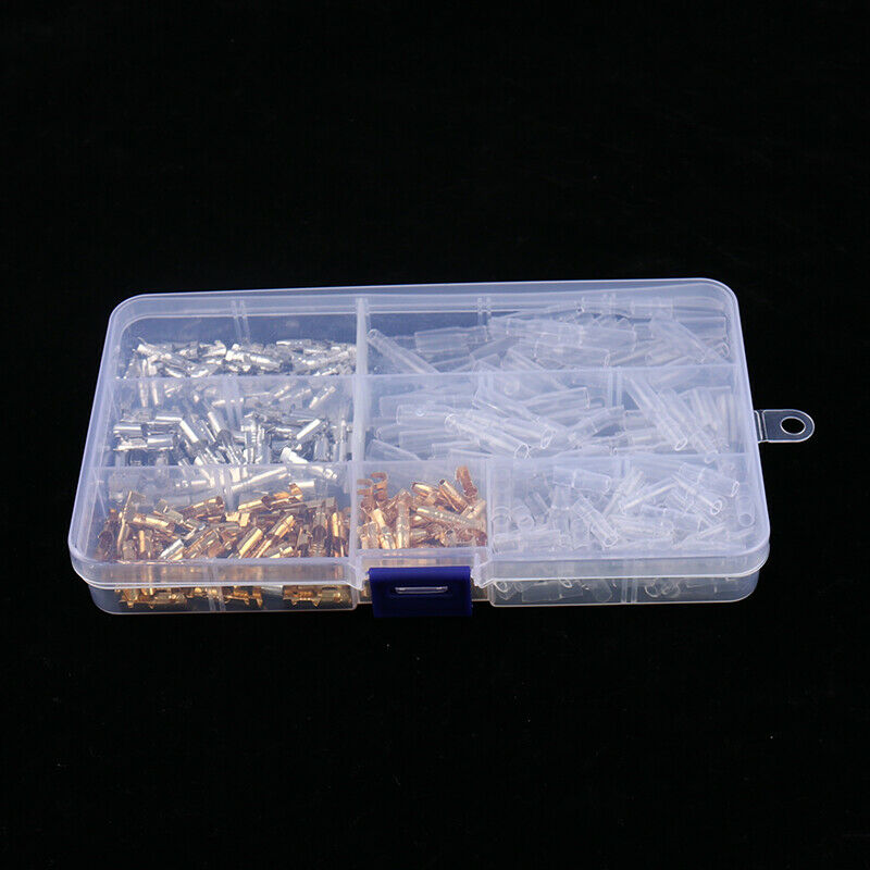320Pcs 4mm Car Auto Motorcycle Bullet Terminal Male Female Wire Crimp Connec WF