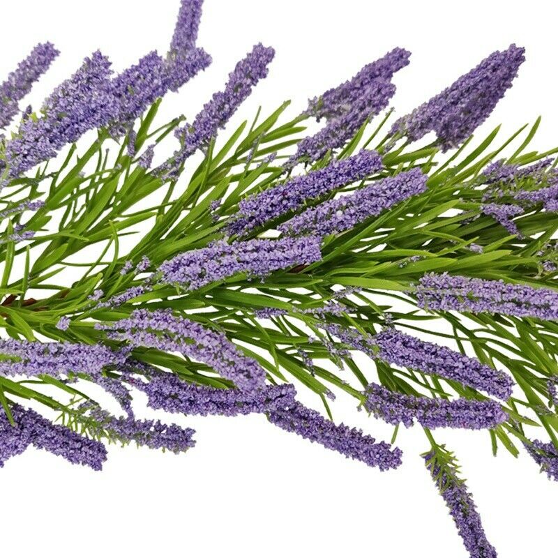 Artificial Lavender Ivy, Faux Lavender Leaves Vines Handmade Garland GreenerR6A7