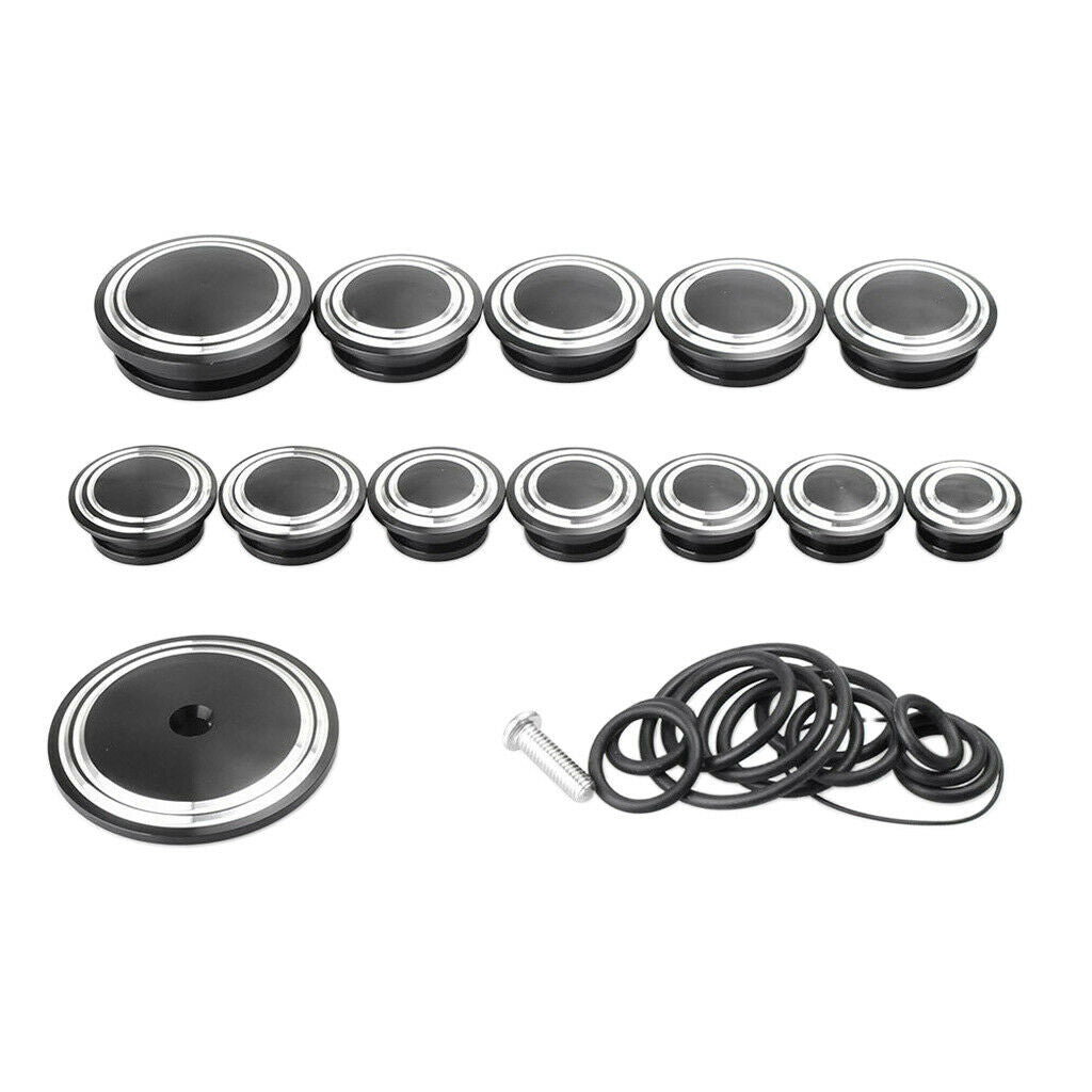 13x CNC Aluminum Frame Cover Decorative Caps for BMW R9T R NINE T 2014-2016