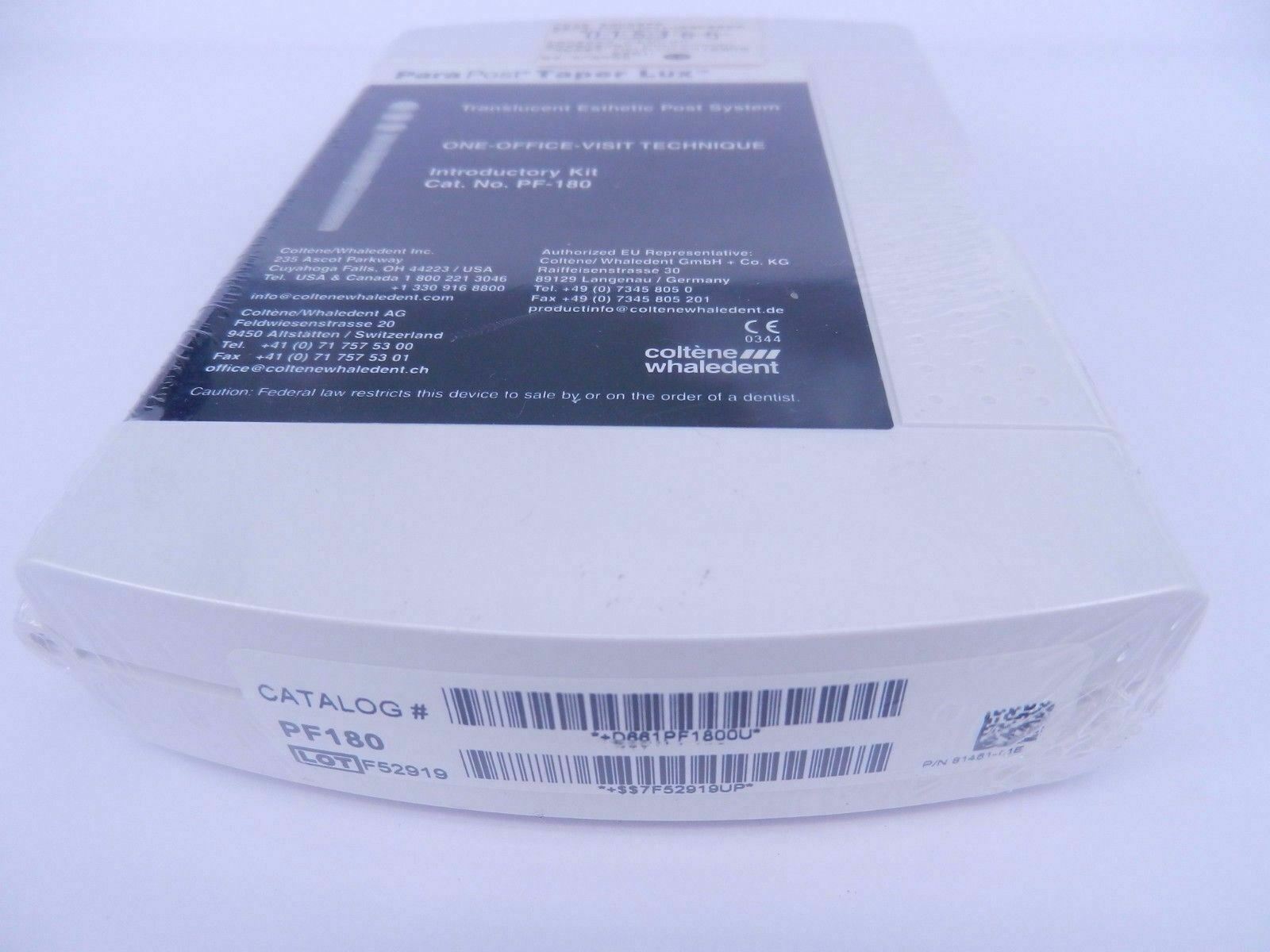 Dental Coltene Endodontics Post ParaPost Fiber Lux Introductory Kit Swissland