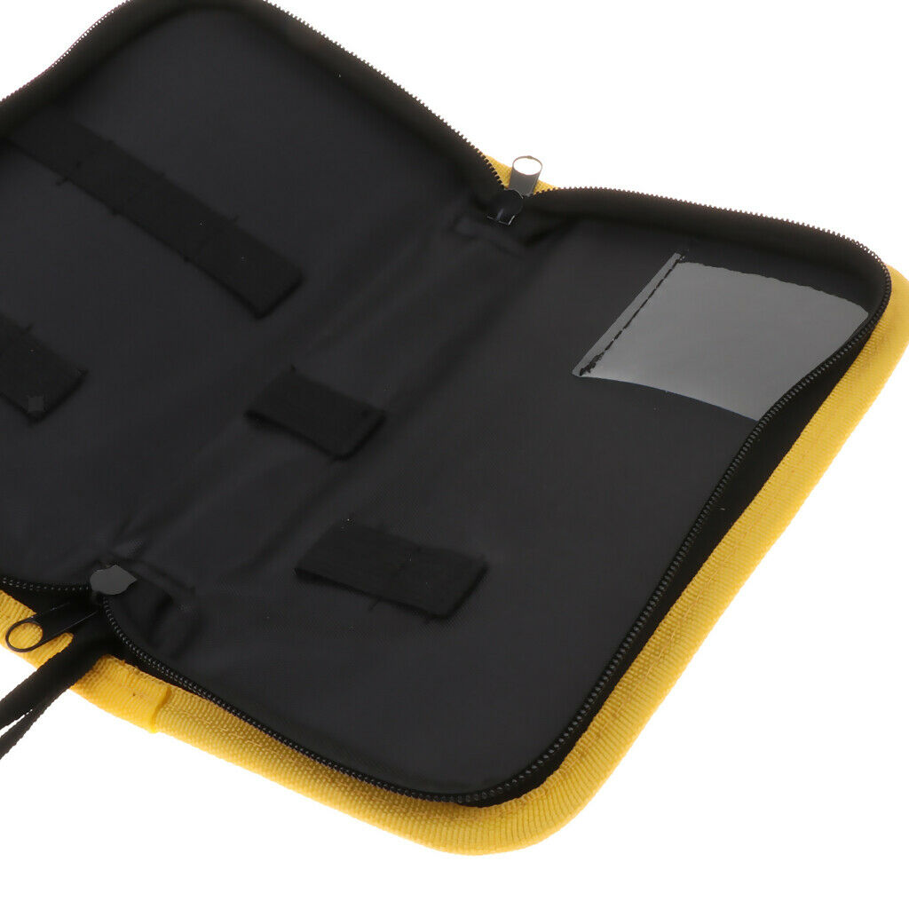 Durable Barber Hairdressing Bag Barber Leather Bag Beauty Brushes Kit Yellow