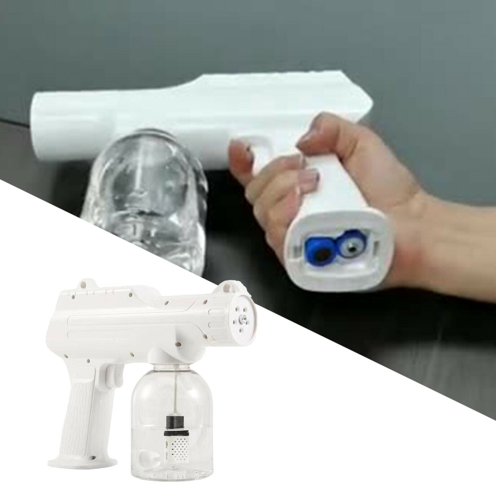 Cordless Nano Sprayer Sanitizer Handheld Disinfection Fogger Machine White