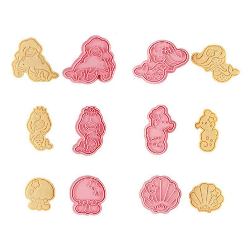 6pcs Soap Molds Chocolate Candy Molds Cake Chocolate Soap Decorating Ocean Theme